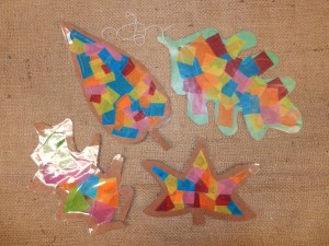 Stained Glass Leaves