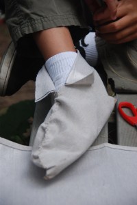 Canvas Moccasin Making