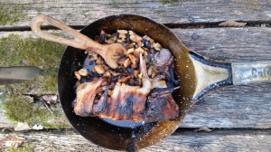 Squirrel stuffed with Wild Foraged Edibles